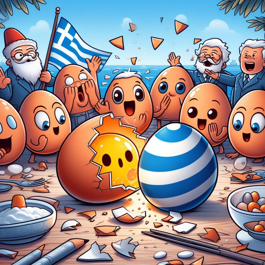 Egg Breaking (Greece): "Eggcellent" Wishes