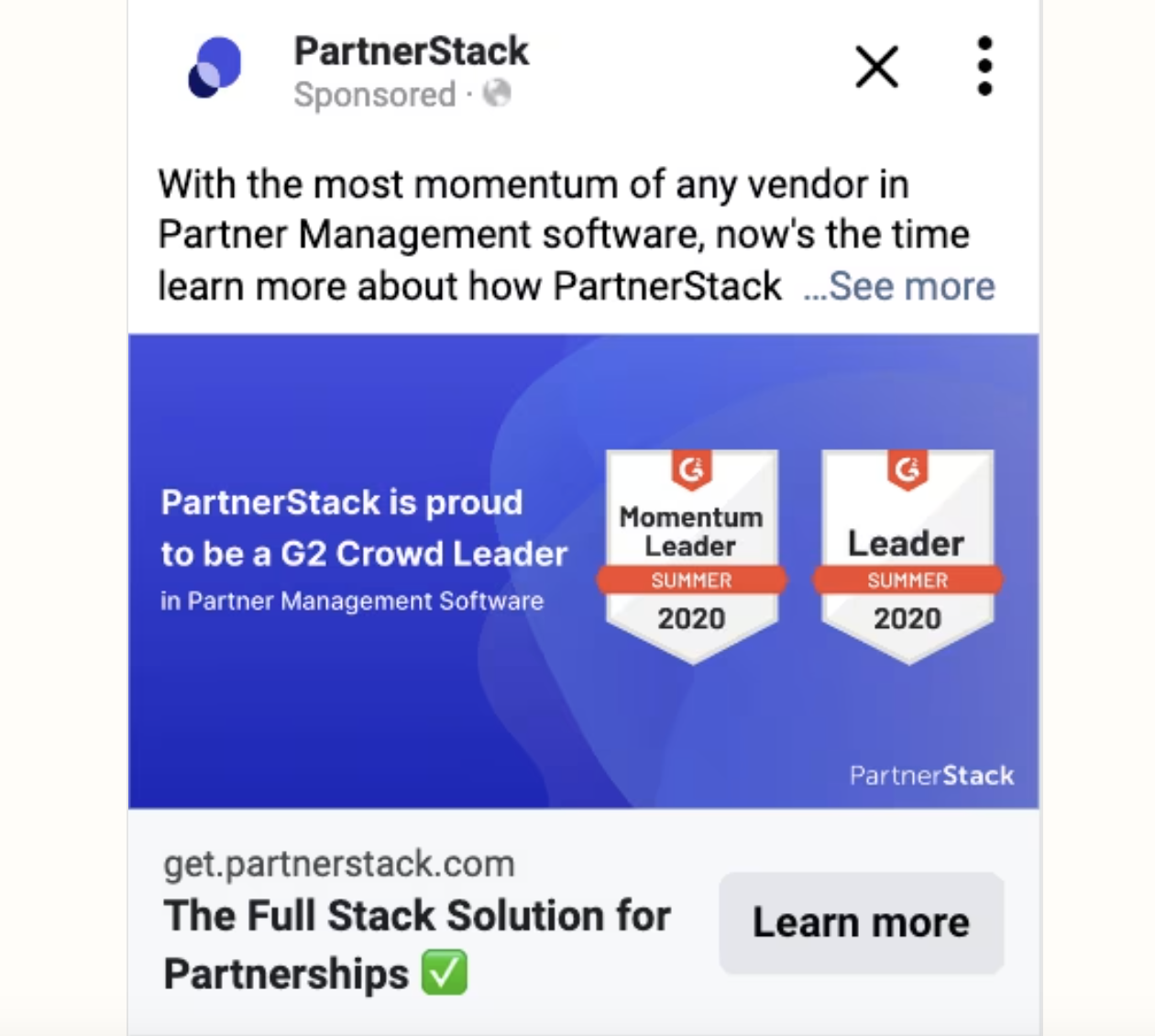 Facebook ad example from Zapier