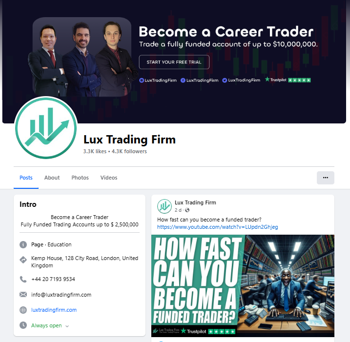 Lux Trading Firm reviews on FB