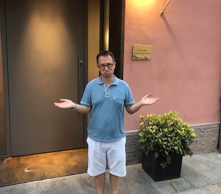 Osteria Francescana - a well known restaurant in Modena (near Bologna, Italy)