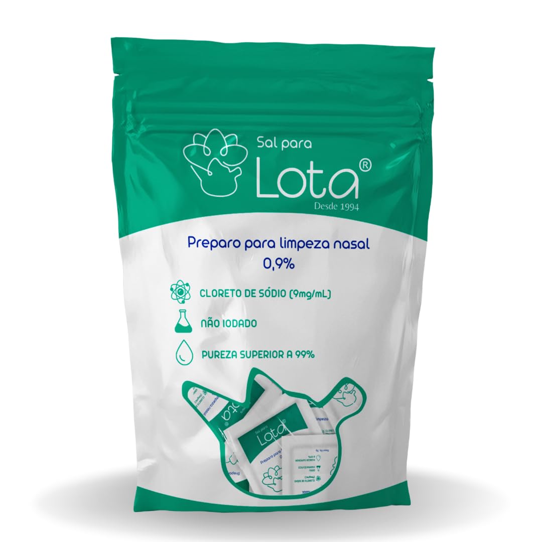 Sal Lota limpeza nasal 0,9% pacote 30 sachês (3g)