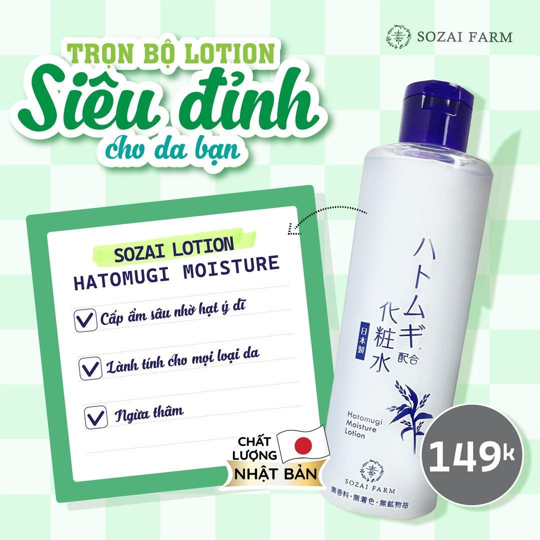 Lotion Nhật Bản Sozai Farm Hatomugi