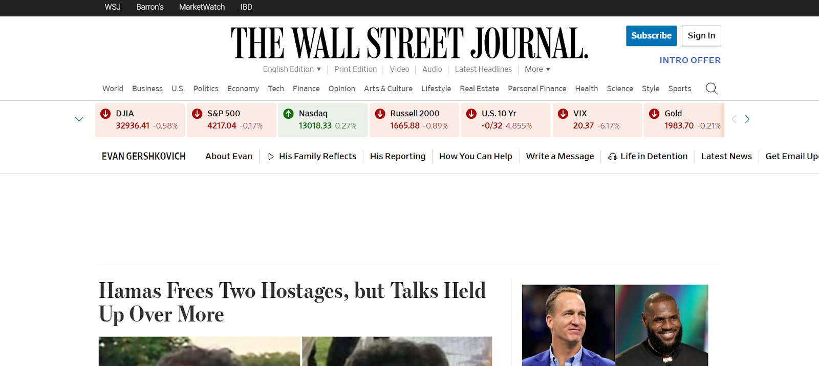 9. The Wall Street Journal.