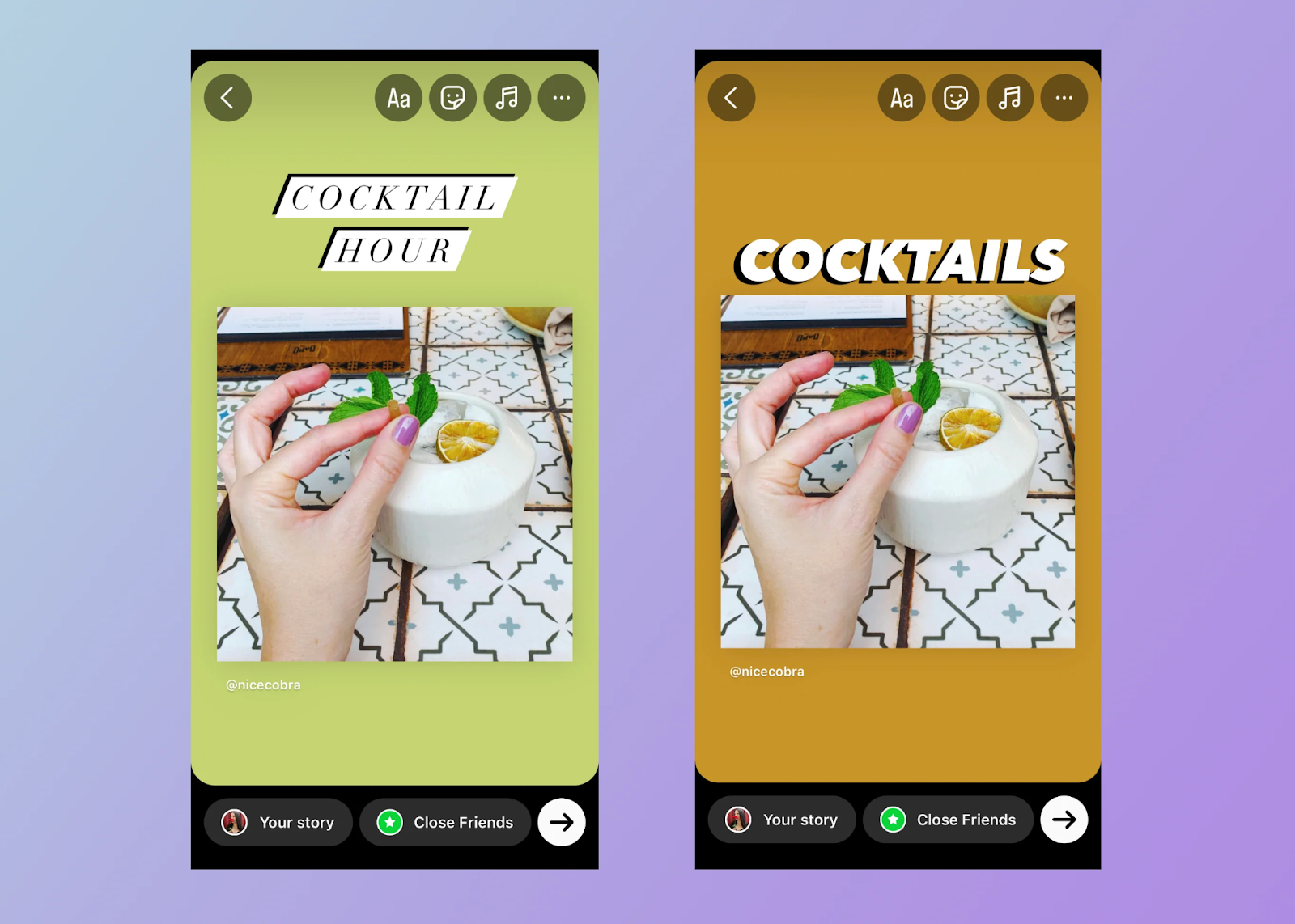 instagram story safe area examples