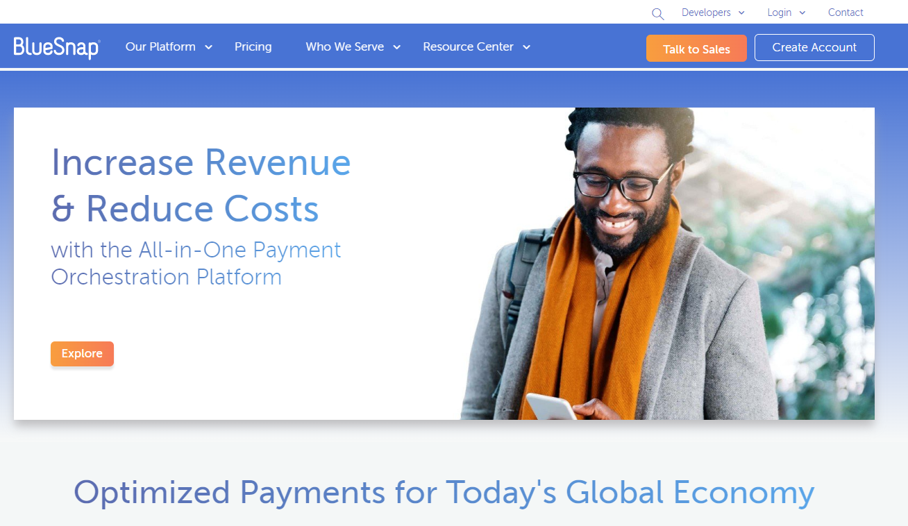 BlueSnap subscription payment gateway
