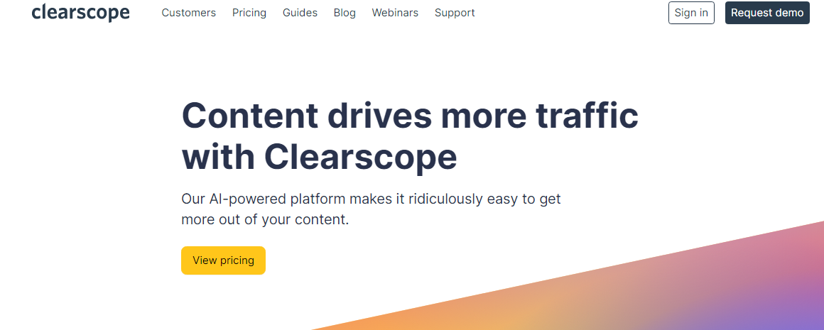 Clearscope content creation tool