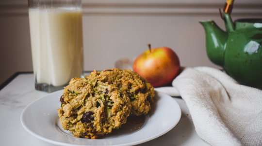 Oatmeal, Zucchini and Apple Cookies