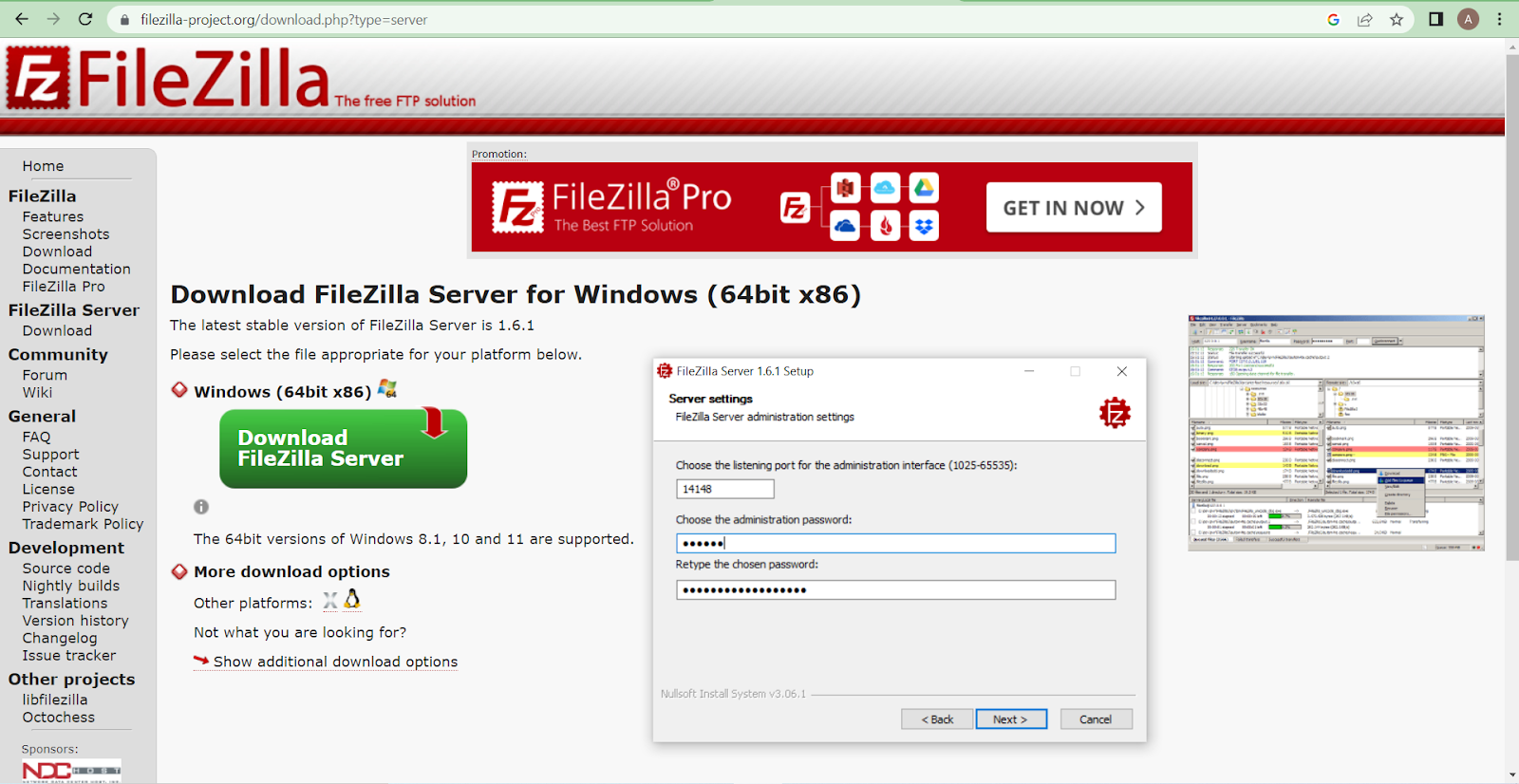 filezilla