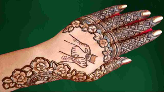 RAKSHA BANDHAN STYLISH BACK HAND MEHNDI DESIGN 2023