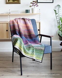 Simple and easy Crochet rainbow blanket patterns