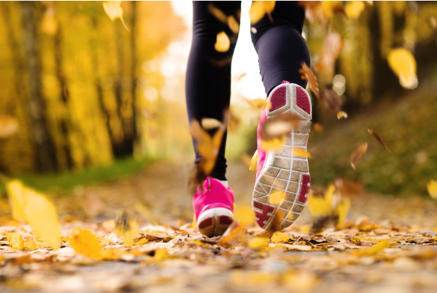 female running legs