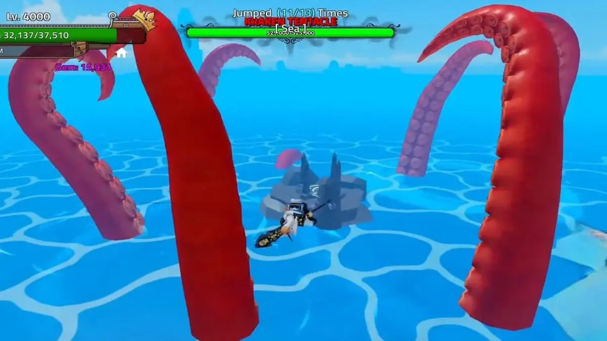 Fight with kraken