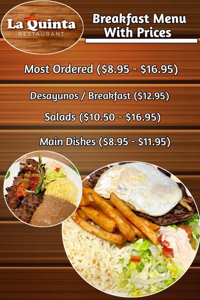 La Quinta Breakfast Menu With Prices