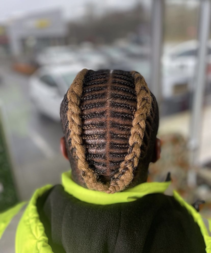 29. Thick, Two-Side Cornrow
