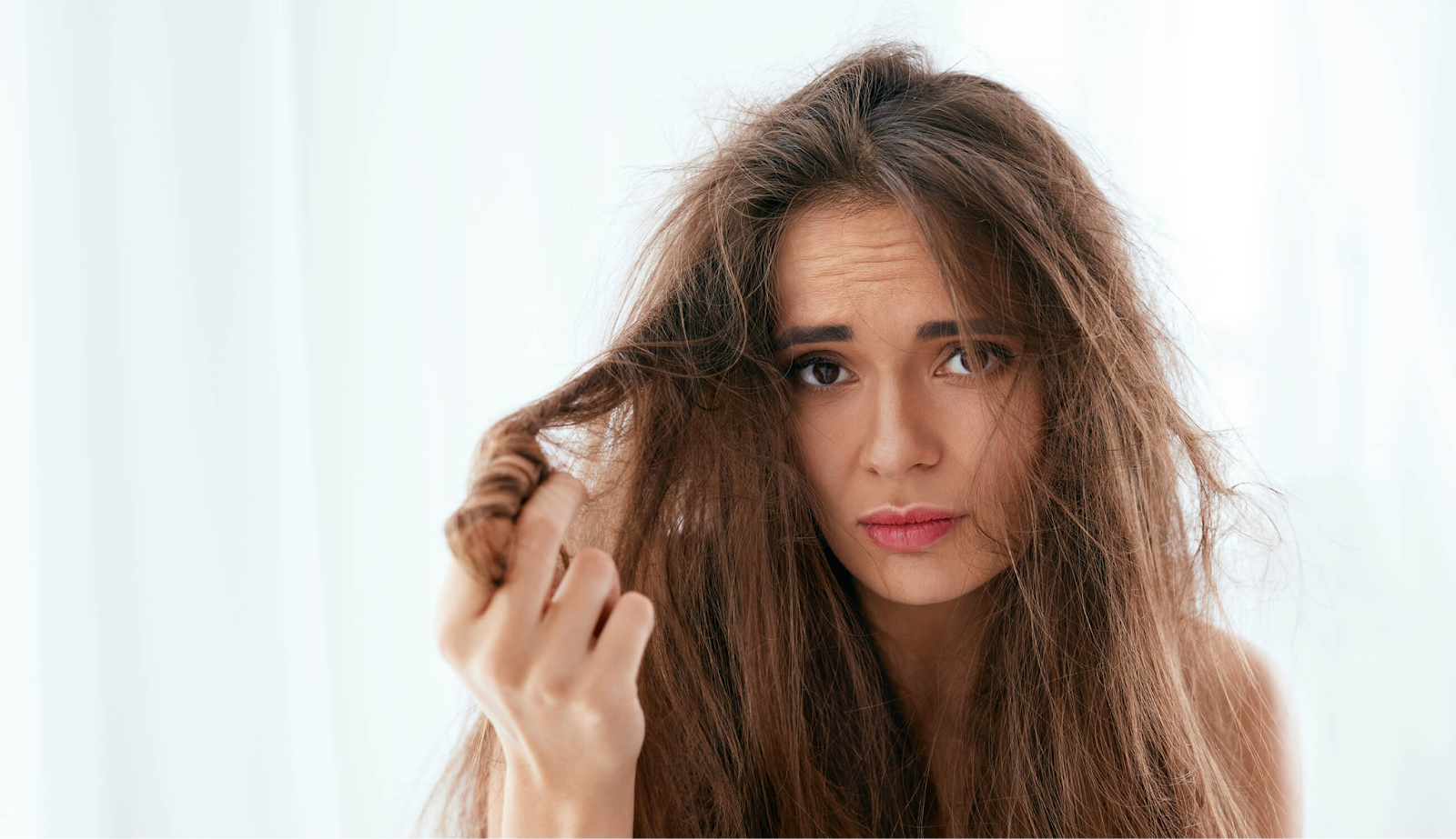 Damaged hair due to environmental stressors