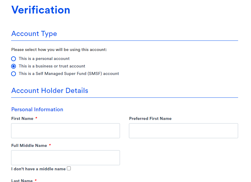 Coinspot open account