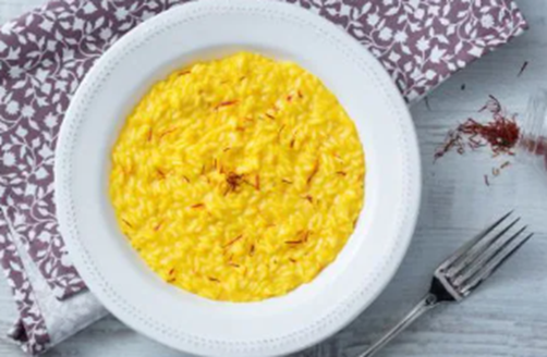 Risotto: A creamy rice dish from Northern Italy, particularly Lombardy, made by slowly cooking rice with broth. Variations include risotto alla Milanese (with saffron) and risotto ai funghi (with mushrooms)