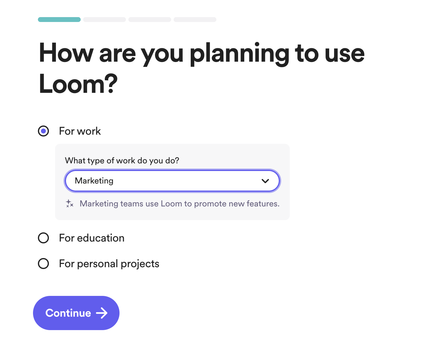 Screenshot of Loom example of micro- moments