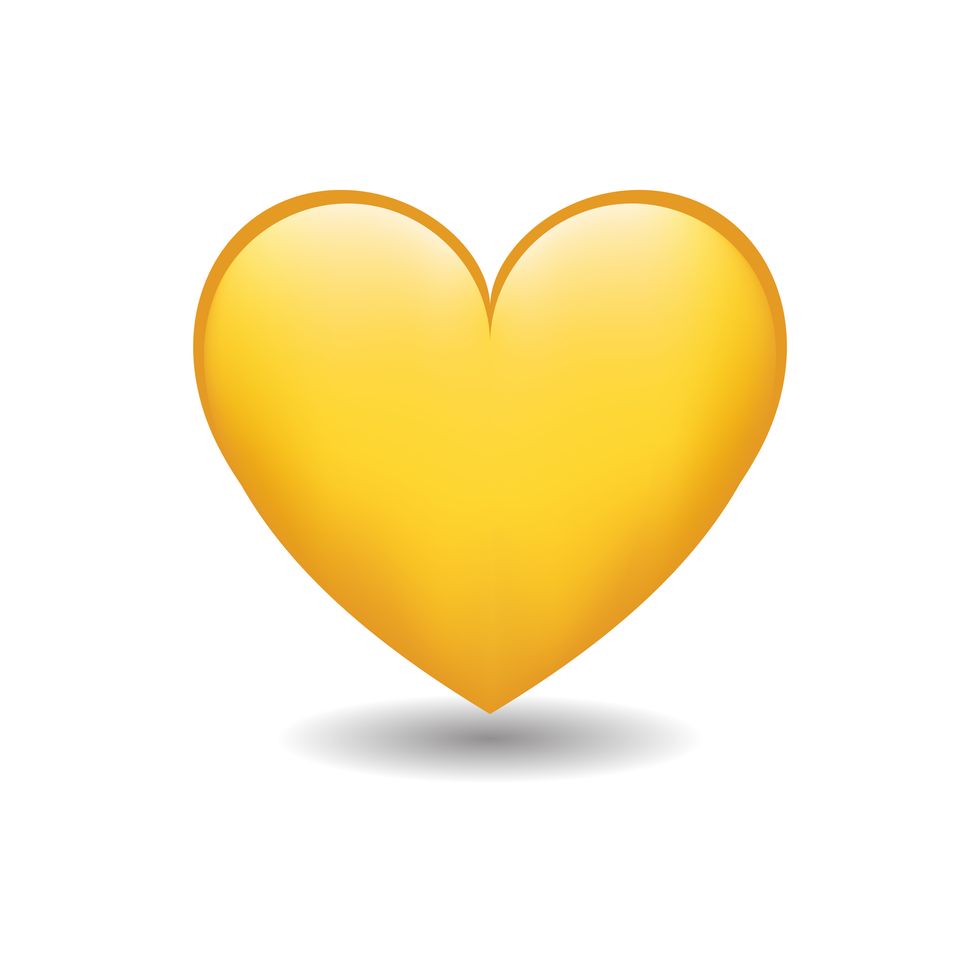 yellow heart love emoji