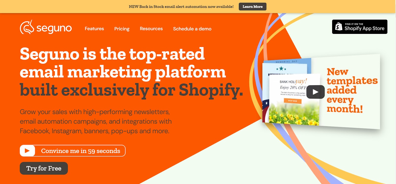 seguno best email marketing apps for shopify