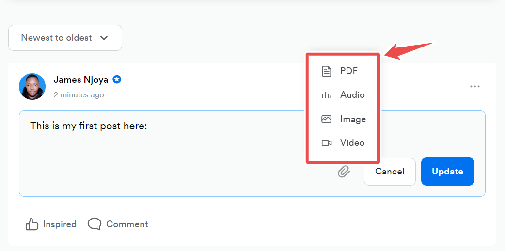 Kajabi community content editor
