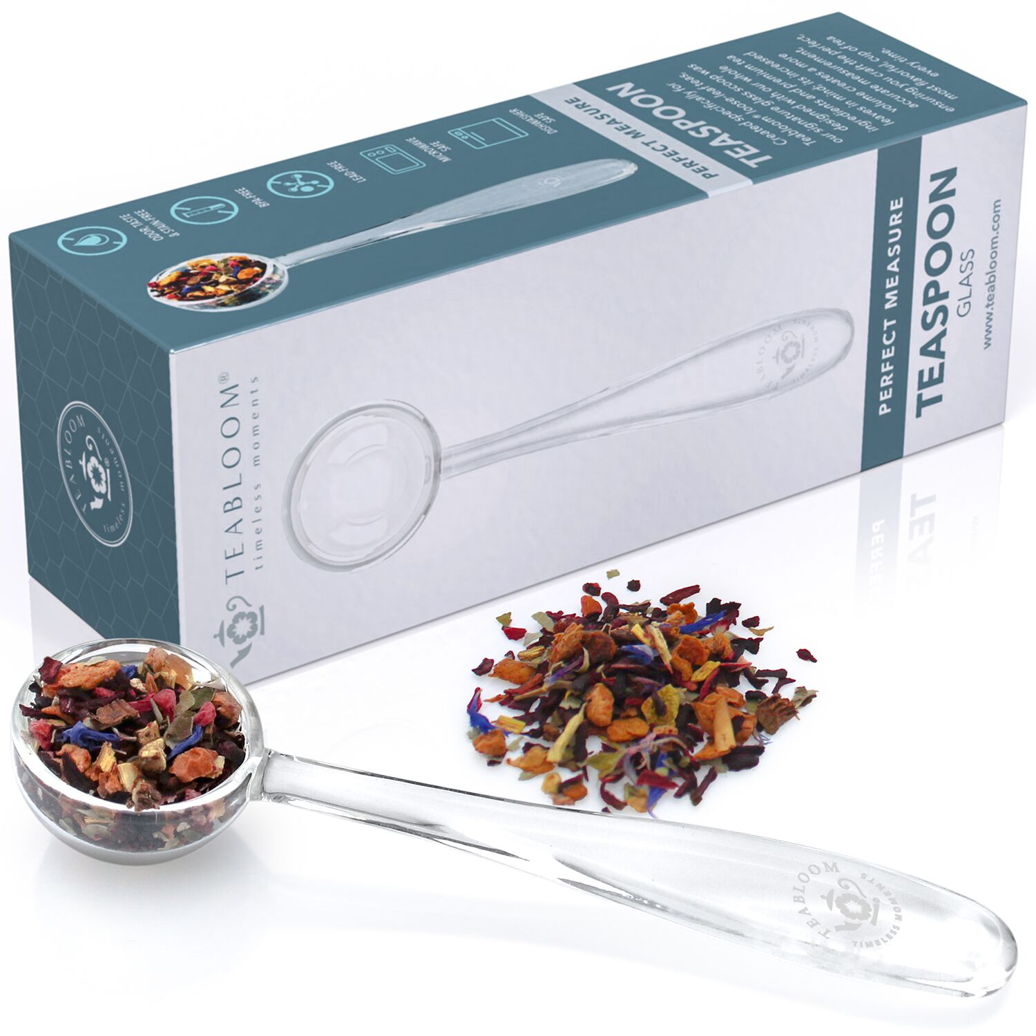 Tealoom tea accessories Perfect Measure Glass Teaspoon 
