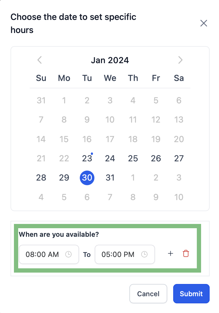 A screenshot of a calendarDescription automatically generated