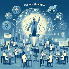 AI, citizen science, scientific research, Zooniverse, Galaxy Zoo, eBird, ornithology, Earthwatch, biodiversity monitoring, Trash Tag Challenges, marine debris tracking, Flu Near You, DIY biohacking, genetic research, Open Humans, SETI@Home, extraterrestrial life, Planet Hunters, exoplanets, Kepler Space Telescope