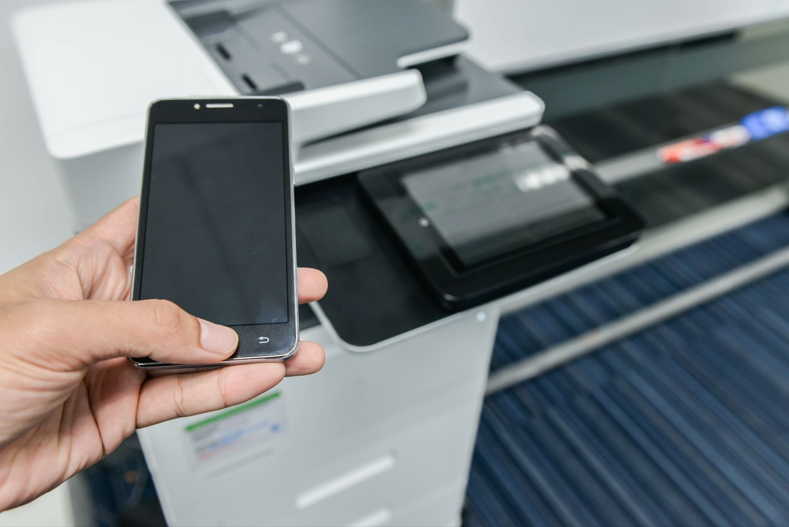 Copiers with cloud printing capabilities allow users to send jobs from their phones.