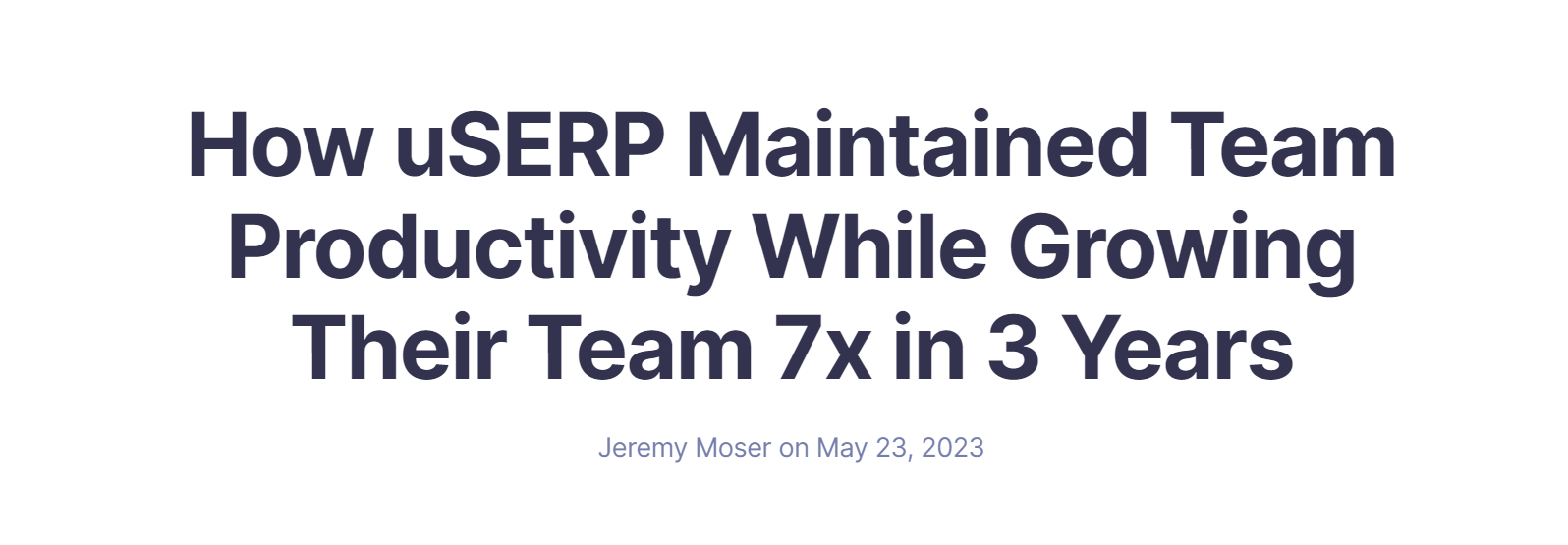 A personal story about growing a team in 3 years