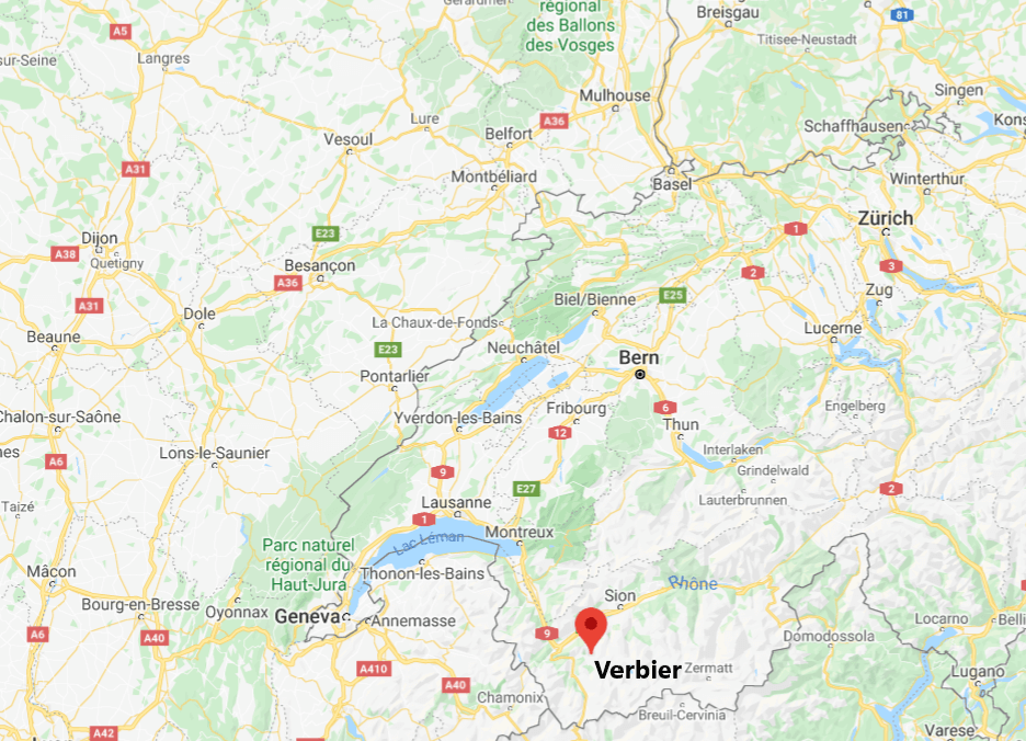 Verbier on the google maps