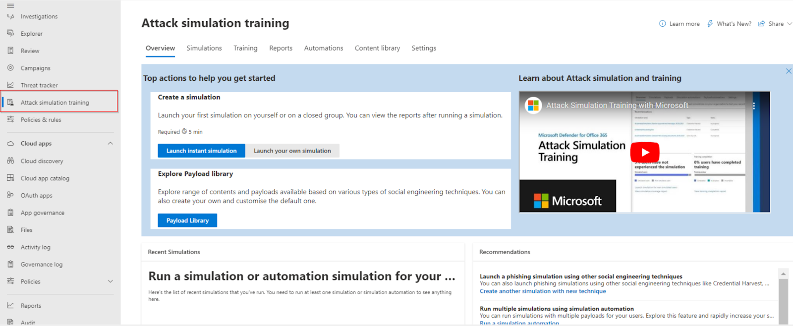 MDO: Attack simulation training
