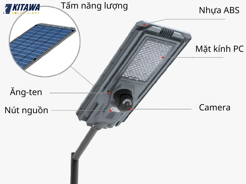 Đèn Camera năng lượng mặt trời 1200W - CT.LT11.1200