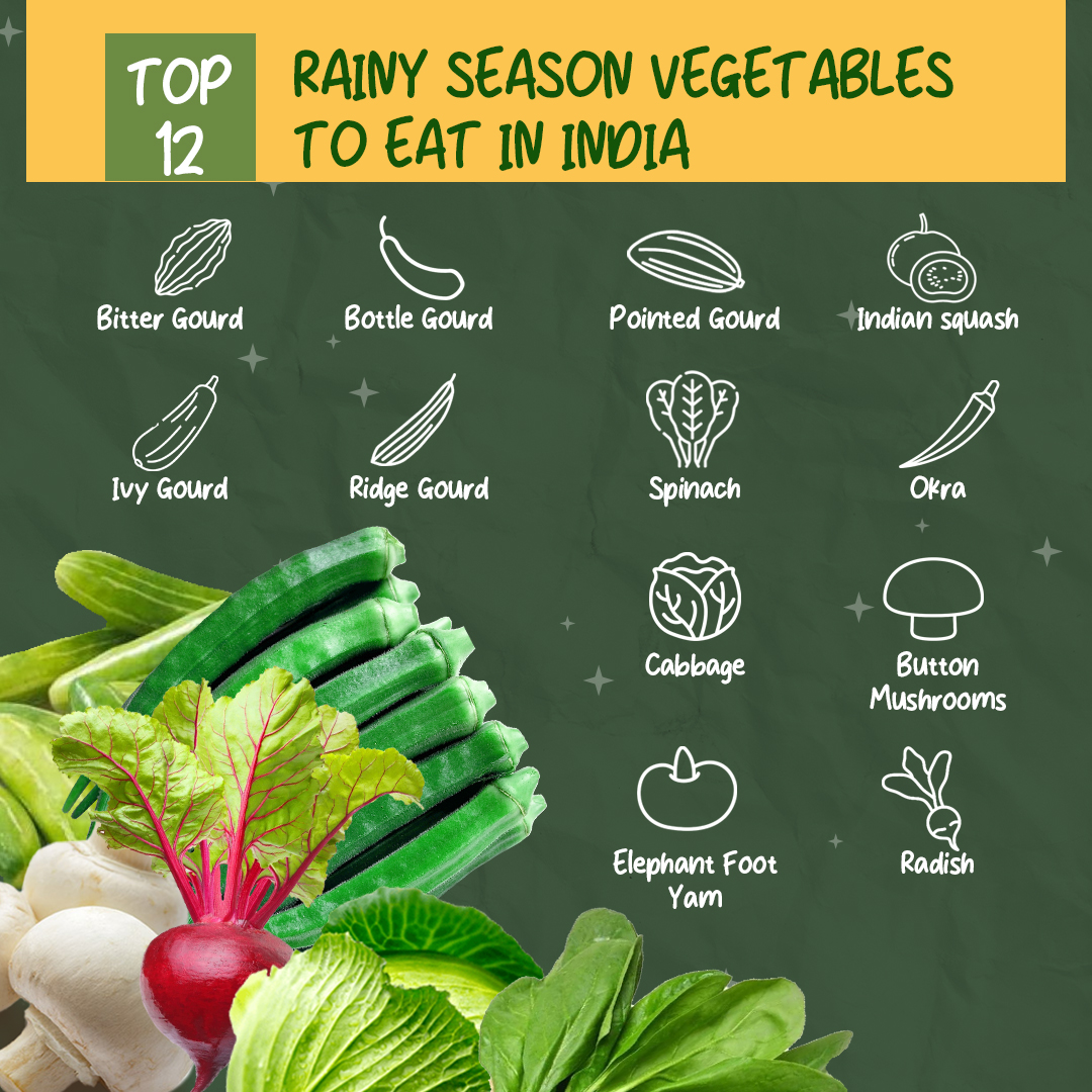 top 12 rainy season vegetables to eat in india