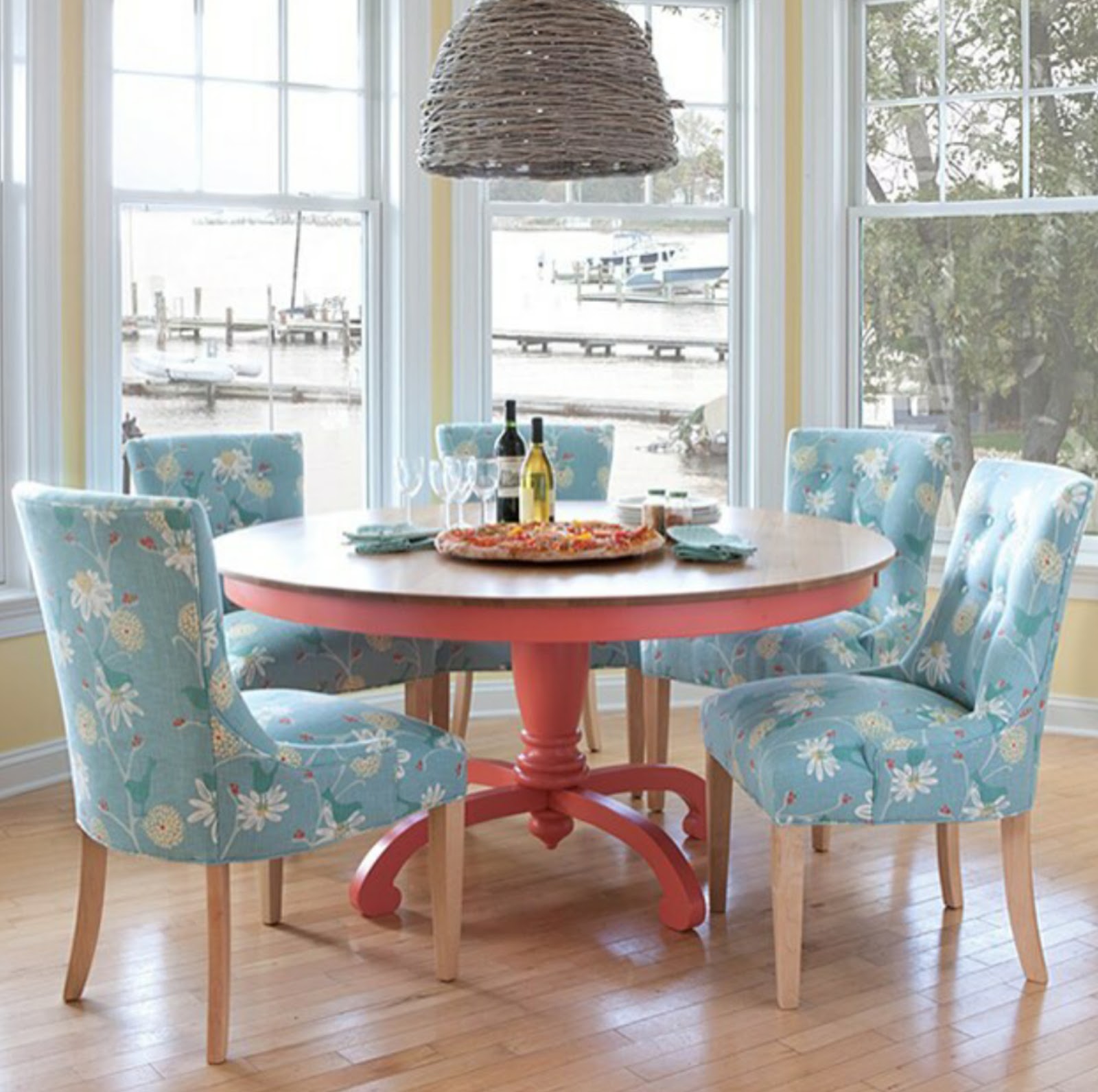 Wooden Dining Table Set-up