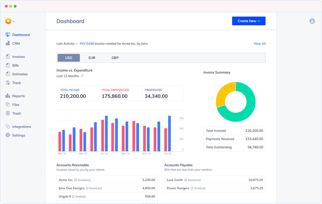 AN example of Hiveage invoice template