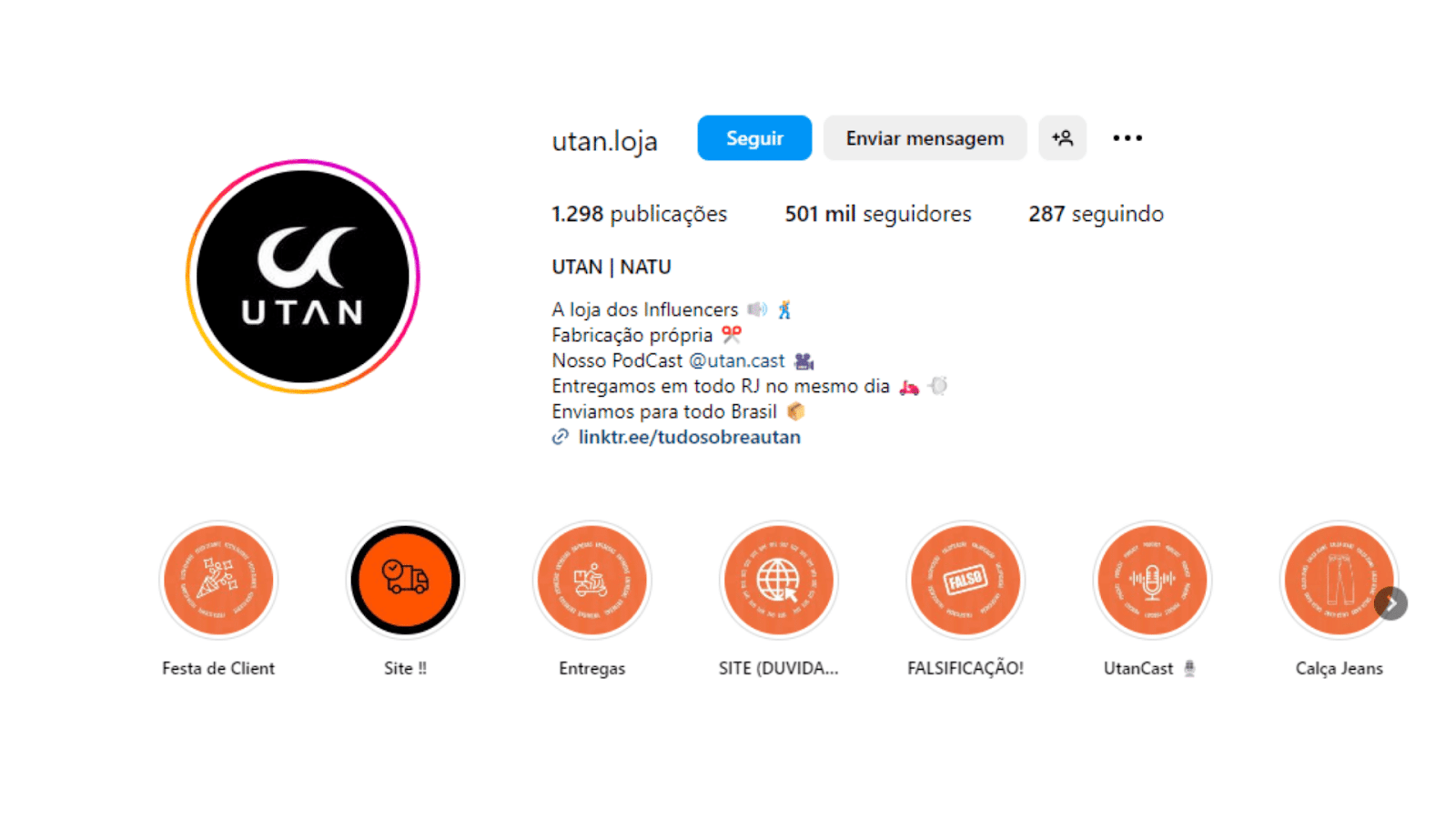 100 ideias de modelos de biografia para Instagram.