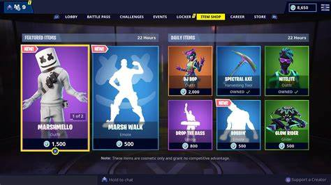 The Fortnite Item Shop