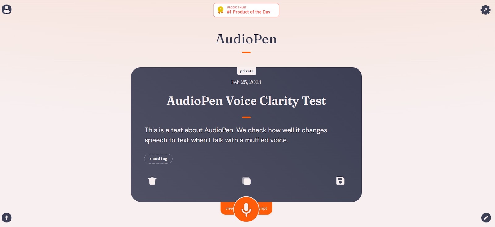 AudioPen AI Tool