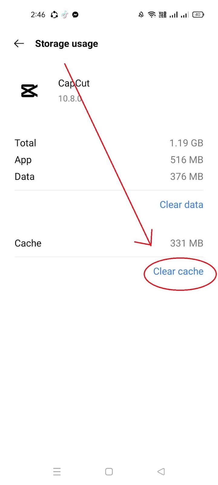 CapCut Audio Delay How to Fix - Clear Cache