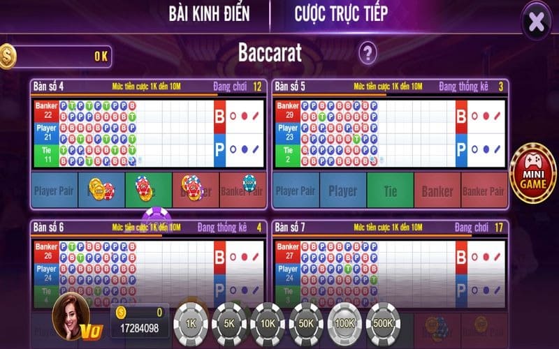 Luật chơi Baccarat đơn giản