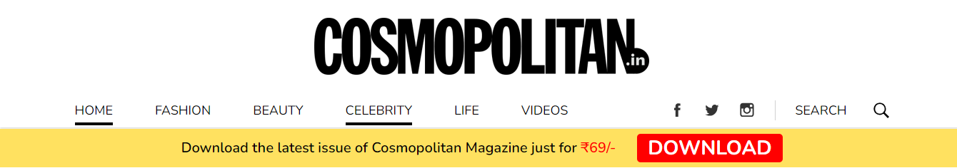 Cosmopolitan offers paid magazine editions to its readers