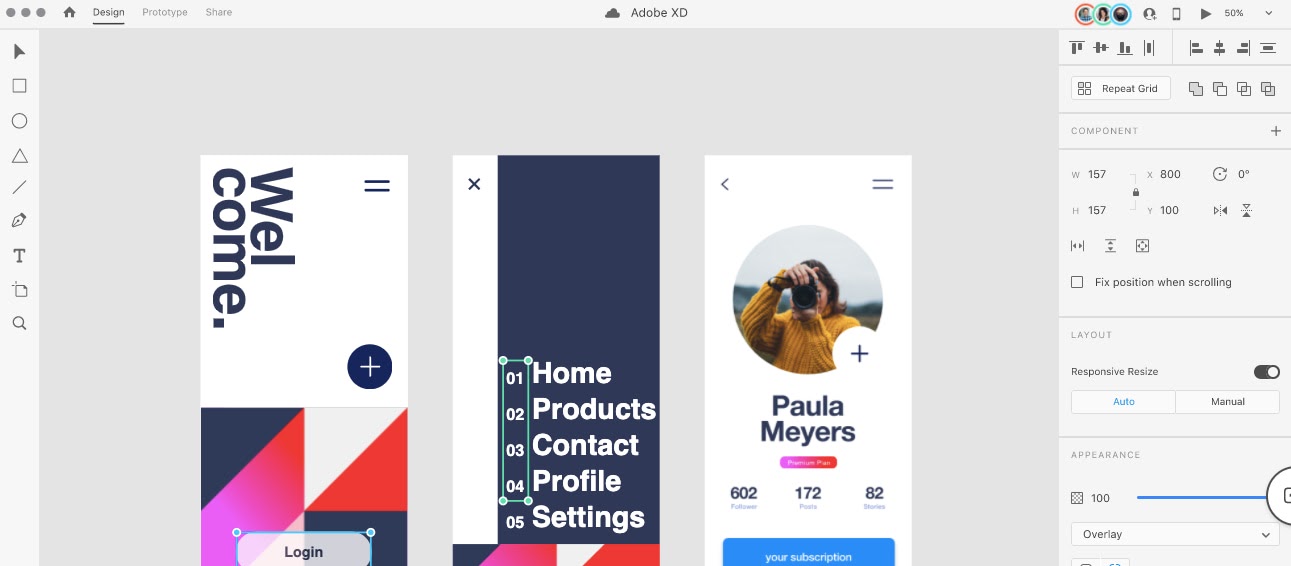 Adobe XD is an all-in-one tool used by UI and UX designers