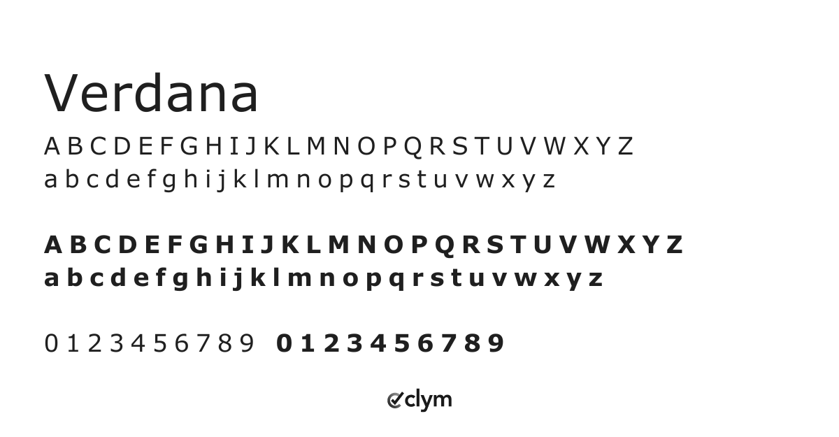 verdana-font-example