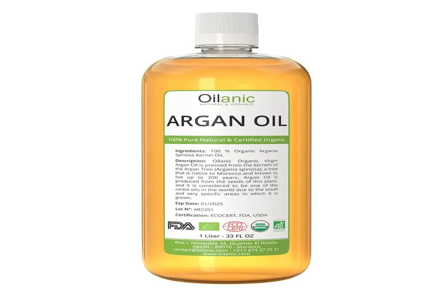 A bottle of Argan oil