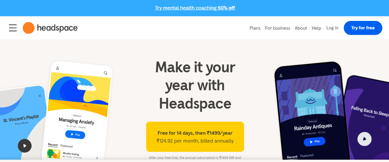 Headspance wellness App