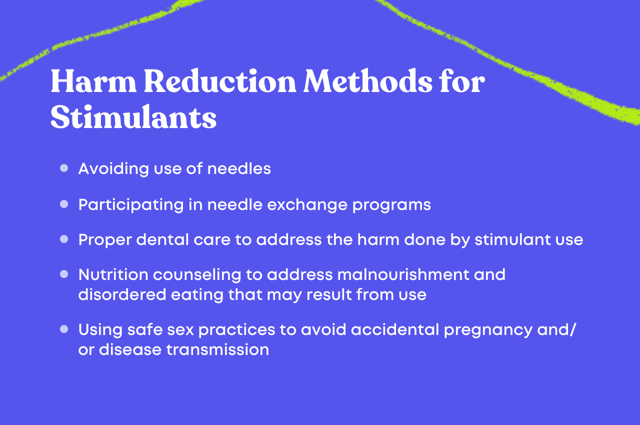 harm reduction methods for stimulants