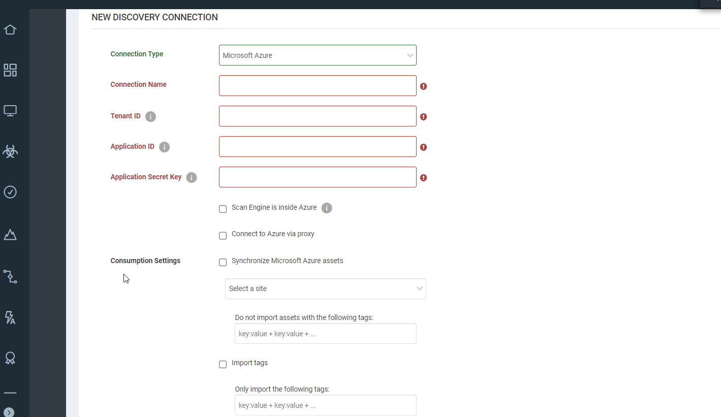 Setup of Discovery Connection Azure