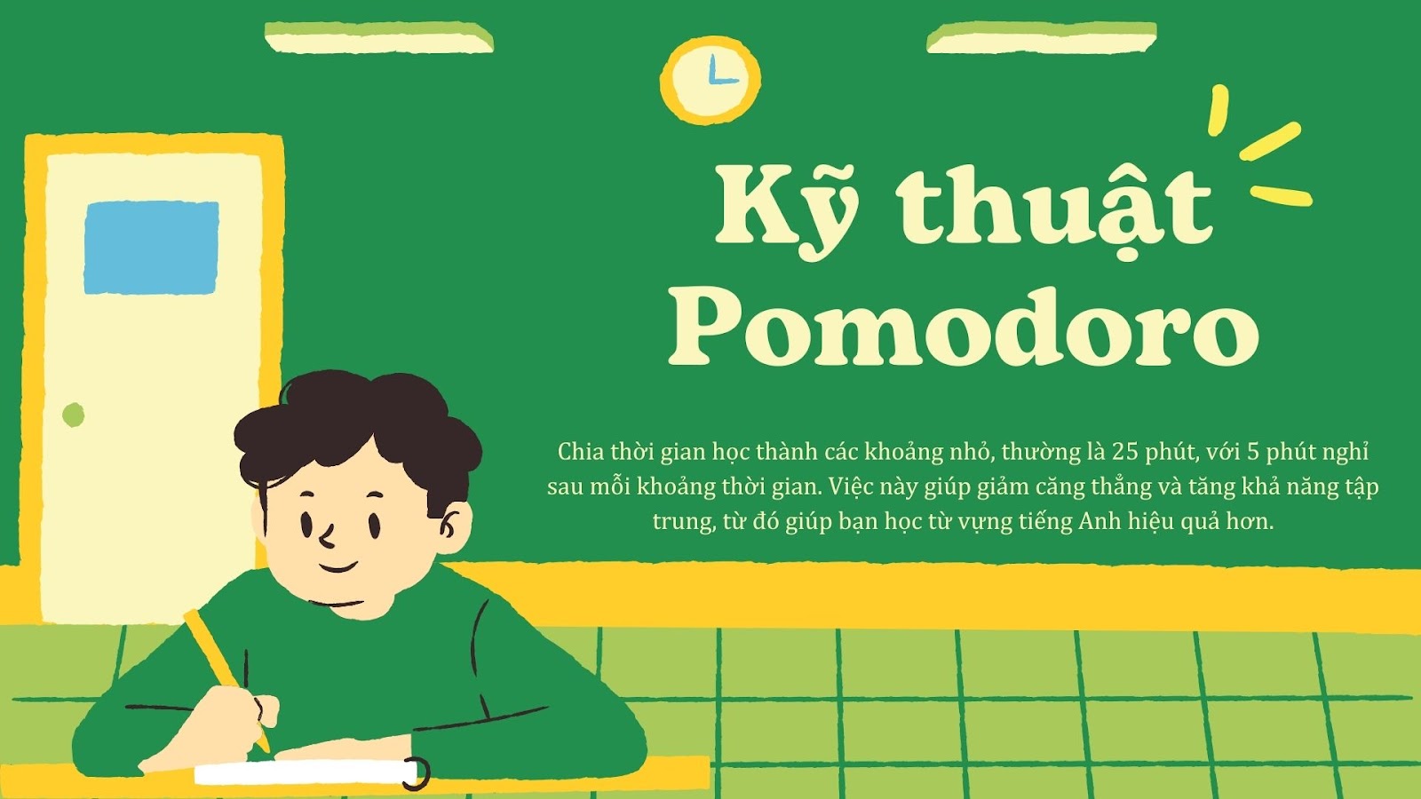 Kỹ thuật Pomodoro để học từ vựng tiếng Anh hiệu quả