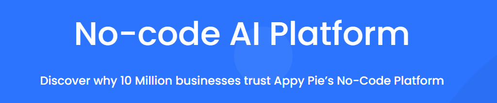 image showing Appy Pie as free ai software